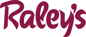Raley's logo in burgundy script lettering on white background
