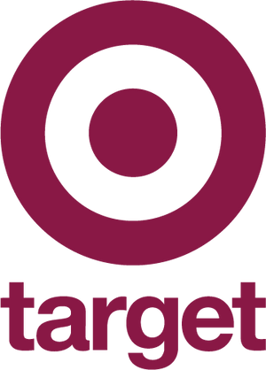Target logo with red circle and white bullseye on a white background