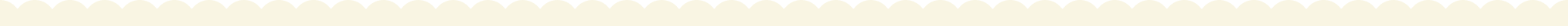 Cream-colored decorative border with scalloped edge design on transparent background