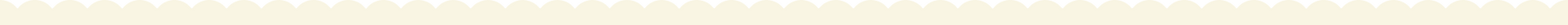 Cream-colored decorative border with scalloped edge design on transparent background
